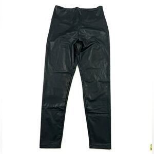 Boston proper womens faux leather black leggings size M